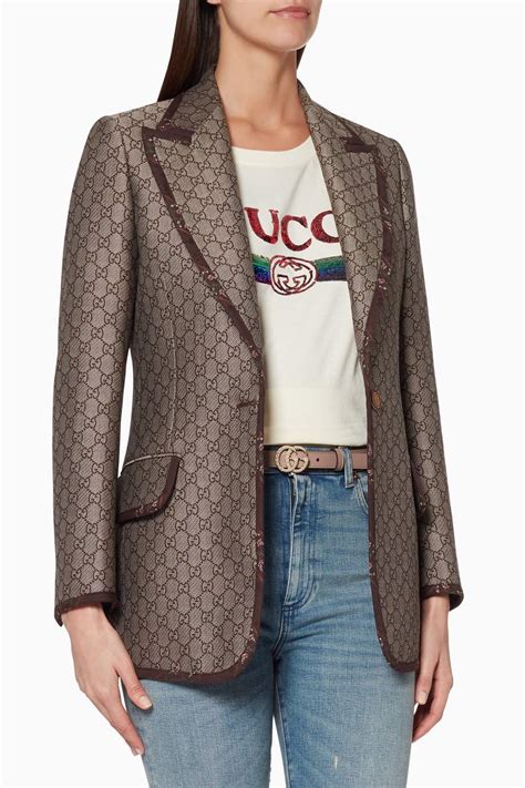 gucci female jacket|gucci jacket outlet.